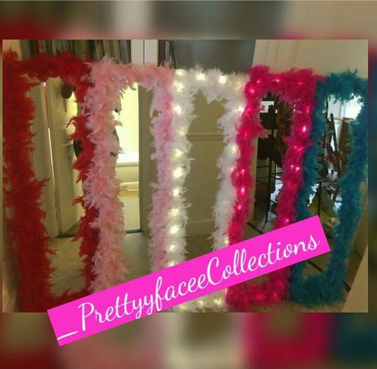 Fur Mirrors with Lights (READ BELOW)