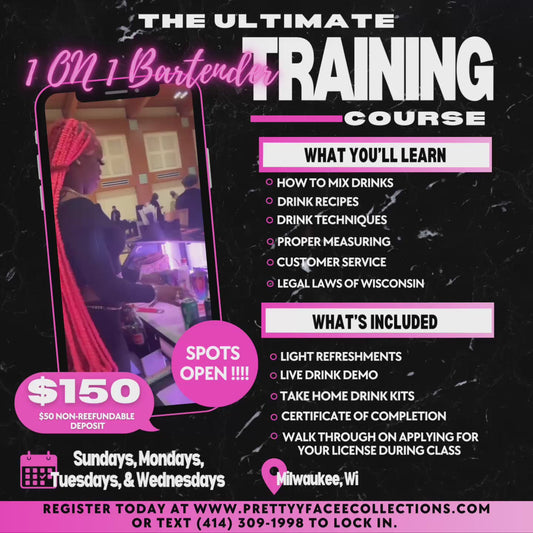 1 on 1 Bartending Class
